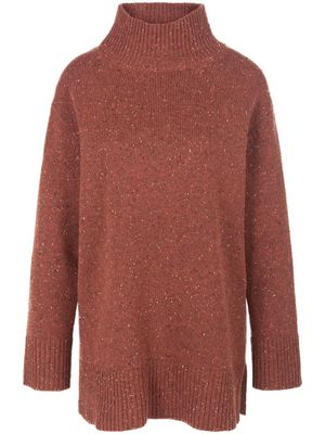 Trui zijsplitten Van Peter Hahn bruin Trui zijsplitten Van Peter Hahn bruin