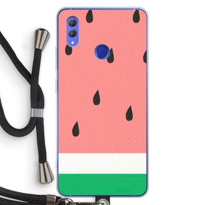 Watermeloen: Honor Note 10 Transparant Hoesje met koord