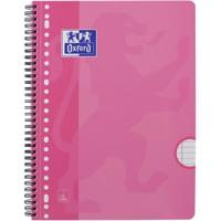 Collegeblok Oxford School A4+ lijn 23-gaats 160 pagina&apos;s 80gr roze