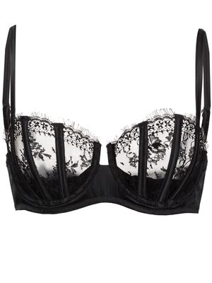 Fleur Du Mal soutien-gorge Frankie Lace à balconnets - Noir
