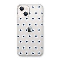Eyes pattern: iPhone 13 mini Transparant Hoesje