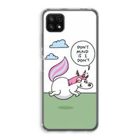Unicorn: Samsung Galaxy A22 5G Transparant Hoesje
