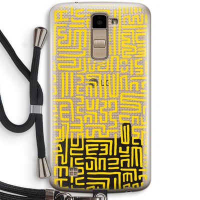 Majorelle Blue Print: LG K10 (2016) Transparant Hoesje met koord