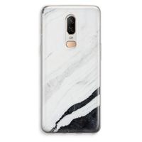 Elegante marmer: OnePlus 6 Transparant Hoesje