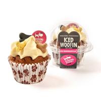 The Barking Bakery vanilla woofin met vanilla glazuur