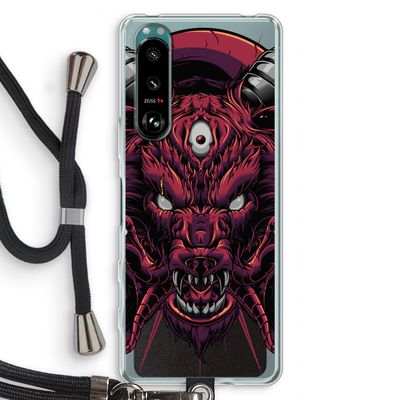 Hell Hound and Serpents: Sony Xperia 5 III Transparant Hoesje met koord
