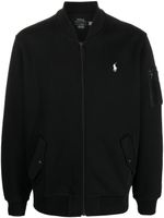 Polo Ralph Lauren pull zippé à logo brodé - Noir