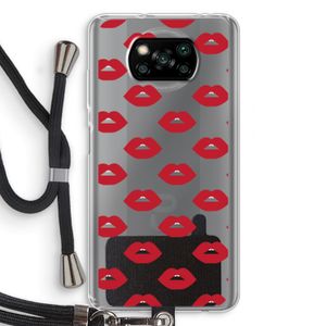 Lips: Xiaomi Poco X3 NFC Transparant Hoesje met koord