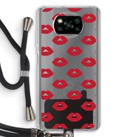 Lips: Xiaomi Poco X3 NFC Transparant Hoesje met koord