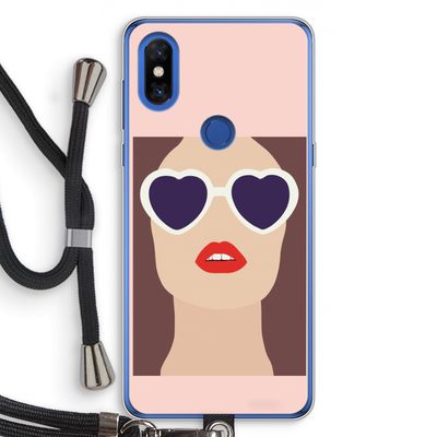 Red lips: Xiaomi Mi Mix 3 Transparant Hoesje met koord