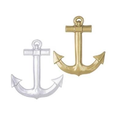 Widmann Decoratie 3D anker - PVC - 50 cm - Maritieme thema decoratie