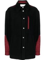 ISABEL MARANT Matheo fleece shirt jacket - Noir