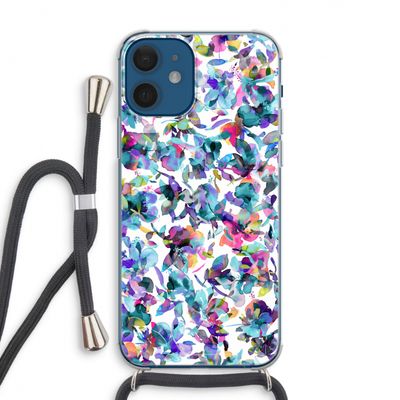 Hibiscus Flowers: iPhone 12 Transparant Hoesje met koord