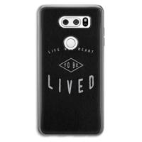 To be lived: LG V30 Transparant Hoesje - thumbnail