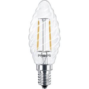 Philips Lighting 34772400 LED-lamp Energielabel E (A - G) E14 Kaars gedraaid 2 W = 25 W Warmwit (Ø x l) 35 mm x 97 mm 1 stuk(s)