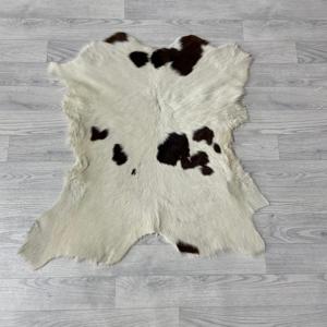 Kalfshuid bruin creme 85x85cm