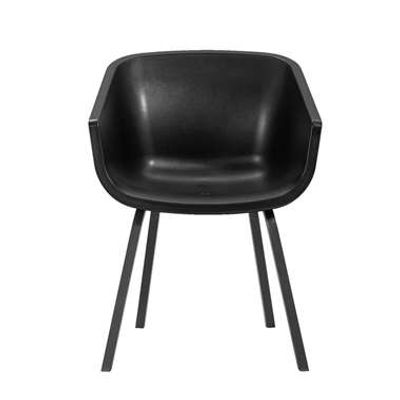 Hartman kuipstoel Amalia - zwart - aluminium onderstel