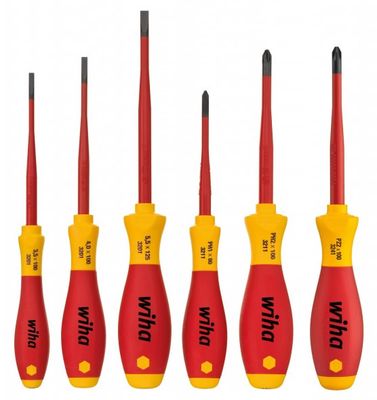 Wiha schroevendraaier SoftFinish electric schroevendraaierset, 6-delig 38362