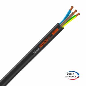 Rubber kabel 3 x 2.5mm² Titanex Nexans H07RN-F ECA 1 meter neopreen 230V