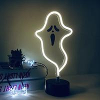 1 stuk halloween schattig spook neon nachtlampje pompoen vleermuis nachtlampje restaurant keuken bar slaapkamer halloween sfeer decoratief licht Lightinthebox - thumbnail