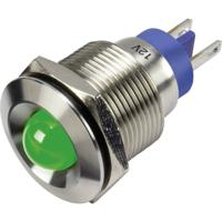 TRU COMPONENTS 1302117 LED-signaallamp Groen 12 V/DC GQ19B-D/G/12V/S - thumbnail