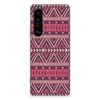 Sony Xperia 1 III TPU bumper Aztec Paars