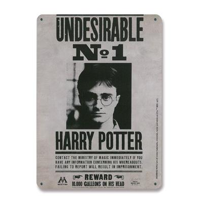 Harry Potter Bordje voor aan de Muur Undesirable No. 1 15 x 21 cm