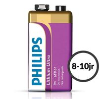 Philips 9V Lithium Ultra accu 6FR61