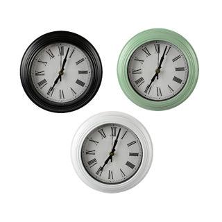 Klok plastic 22 cm 3 assorti