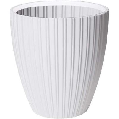 Bloempot - Garden ID - Fancy - 40 x 42 cm - Voor tuin, balkon of interieur - Wit