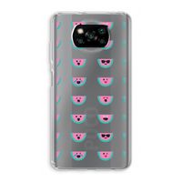 Smiley watermeloenprint: Xiaomi Poco X3 Pro Transparant Hoesje