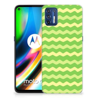 Motorola Moto G9 Plus | TPU bumper | Waves Green