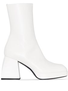 Nodaleto bottines Bulla Corta 85 mm à plateforme - Blanc