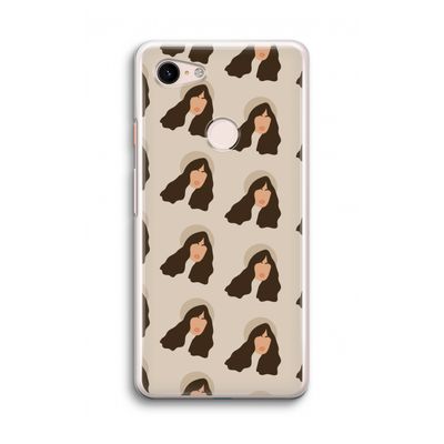 Bonjour mon amour: Google Pixel 3 Transparant Hoesje