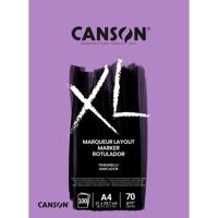 Markerpapier canson xl marker 70gr a4 extra wit | 5 stuks