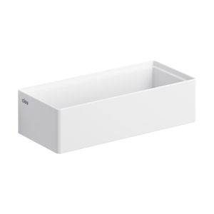 Fontein Clou New Flush 3.1 Inclusief Afvoerplaat 38x18x10cm Wit Aluite (Zonder Kranenbank)