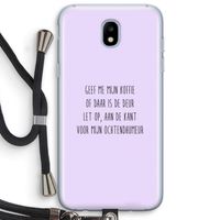 Ochtendhumeur: Samsung Galaxy J5 (2017) Transparant Hoesje met koord