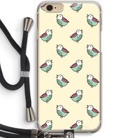 Vogeltjes: iPhone 6 / 6S Transparant Hoesje met koord