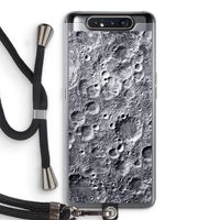 Maanlandschap: Samsung Galaxy A80 Transparant Hoesje met koord