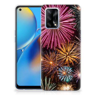 OPPO A74 4G | Sillicone Back Cover | Vuurwerk