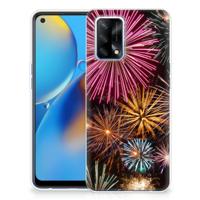 OPPO A74 4G | Sillicone Back Cover | Vuurwerk
