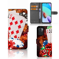 Xiaomi Redmi 10 Wallet Case met Pasjes Casino - thumbnail