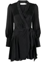 ZIMMERMANN silk wrap minidress - Noir