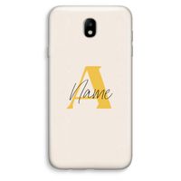 Amber Script: Samsung Galaxy J7 (2017) Transparant Hoesje