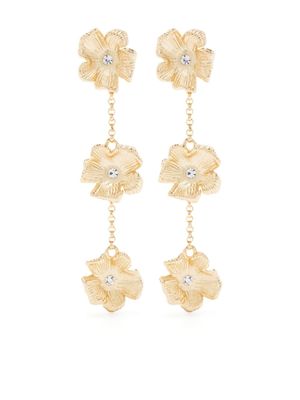 Maje boucles d'oreilles pendantes à fleur