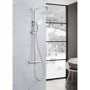 BWS Regendouche | 30cm Stortdouche met 3 standen handdouche | Chroom | Opbouw