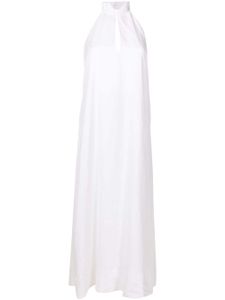 Osklen Maxi-jurk met halternek - Wit