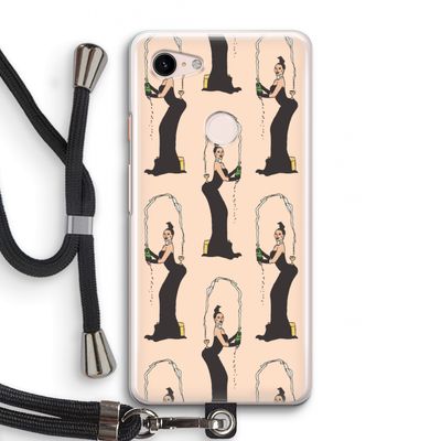 Pop Some Kim: Pixel 3 Transparant Hoesje met koord