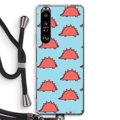 Dinosawrr: Sony Xperia 1 III Transparant Hoesje met koord