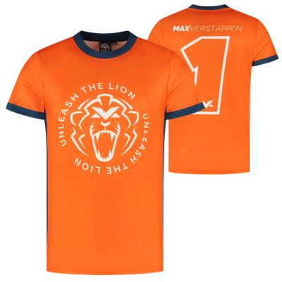 Sportshirt - Oranje - Unleash The Lion - XXXXL - Max Verstappen